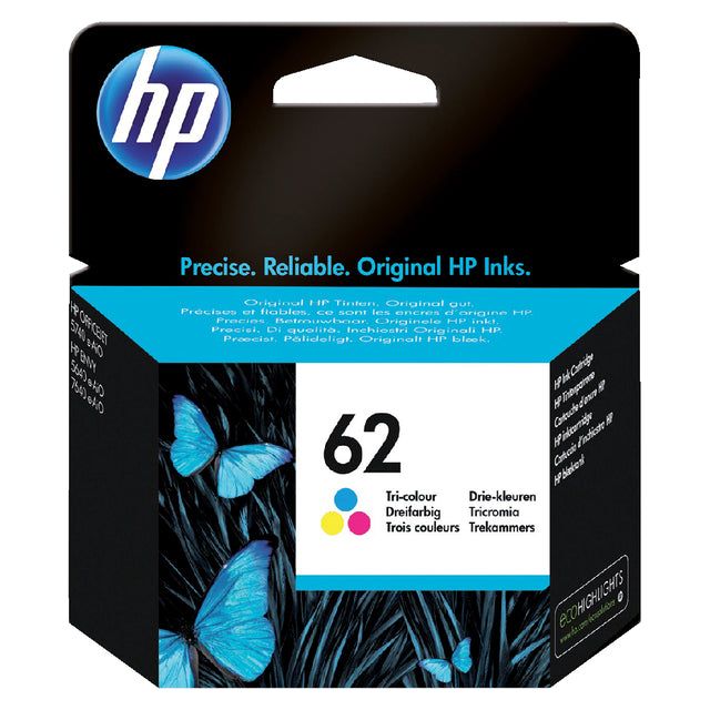 HP - INKCARTRIDGE HP C2P06AE 62 Couleur | 1 pièce