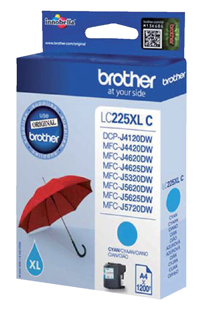 Bruder - Inkcartridge Bruder LC -225XLC Blue | 1 Stück