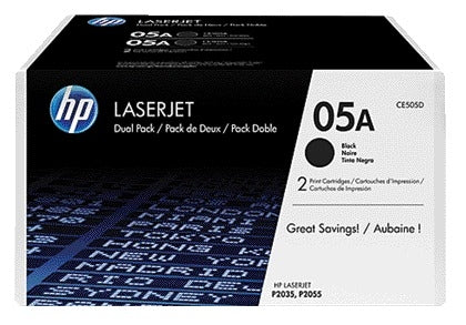 HP - Toner cartridge ce505d 05a black 2x