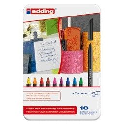 Edding - Fineliner 1200 latta fine assortita da 10 pezzi