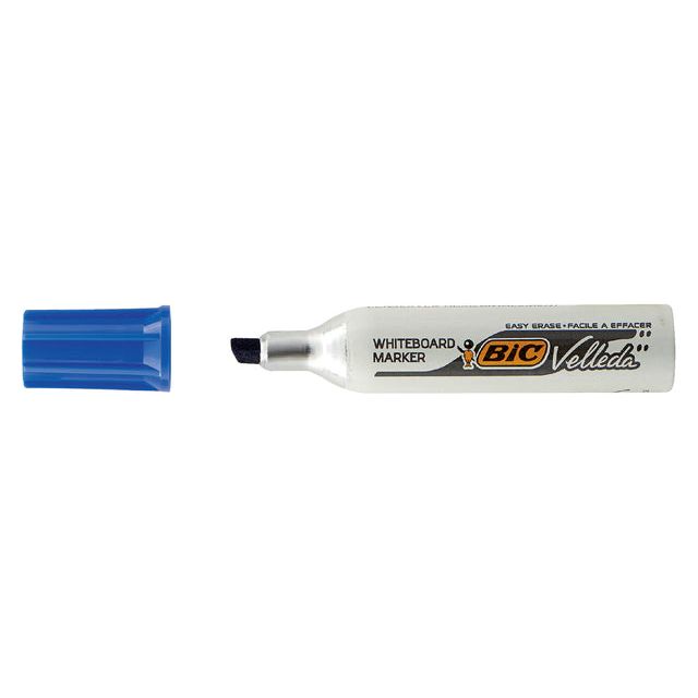 Bic - Viltstift 1781 whiteboard schuin blauw 3.2-5.5mm | 12 stuks