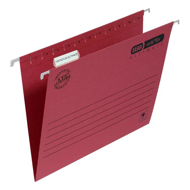 Elba - Hangmap Elba Verticflex E A4 V -bottom Red | Boîte extérieure une pièce de 25