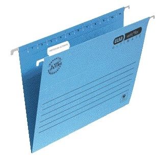 Elba - Archivador colgante Verticflex e A4 con fondo en V azul