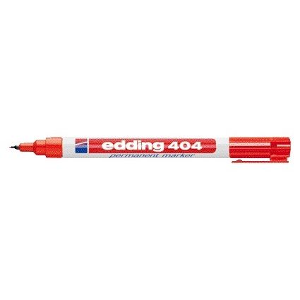Edding - Filzstift 404 rund 0,75mm rot | 10 Stück
