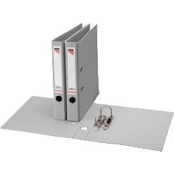 Quantore - Ordinatore A4 50mm PP grigio | 10 pezzi