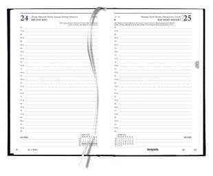 Quantore - Office diary 2026 short 1 day/1 page black