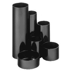 Maul - Stifteetui Tubo schwarz 6-Fächer Ø150x125mm