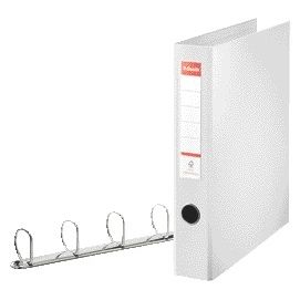 Esselte - Ring binder VIVIDA A4 maxi 4-ring D-mechanism 40mm PP white
