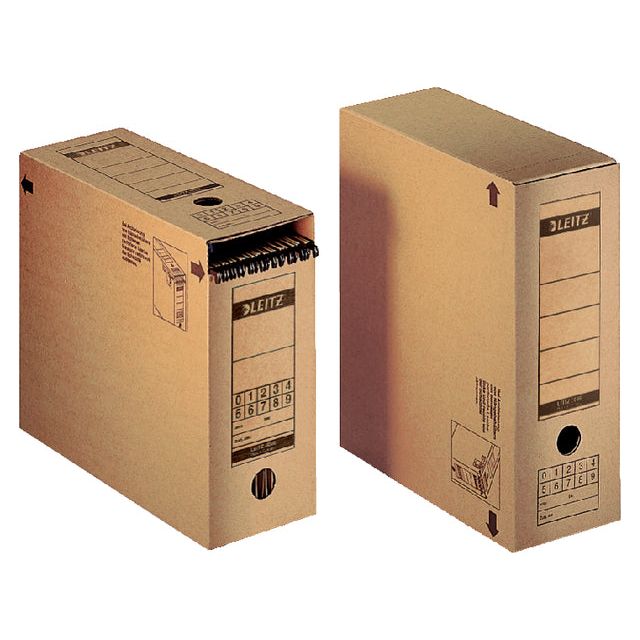 Leitz - Archive Box Lid Leitz Premium 120x275x325mm Br | Boîte extérieure une pièce de 10