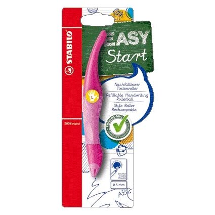 Stabilo -  Rollerpen Easyoriginal linkshandig roze/lichtroze blister à 1 stuk