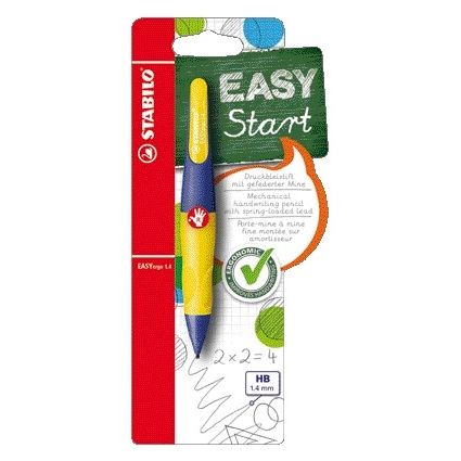 Stabilo -  EASYergo 1.4, ergonomische vulpotlood, rechtshandig, paars/neon geel, per stuk