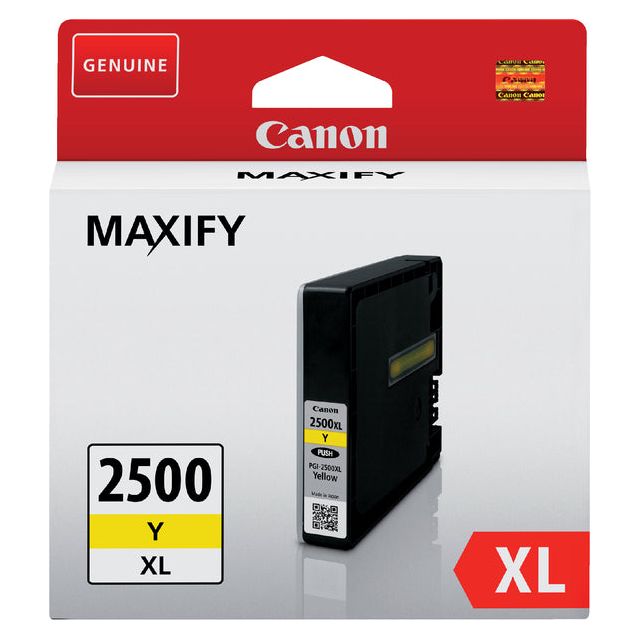 Canon - inktcartridge PGI-2500XL, 1.760 pagina's, OEM 9267B001, geel