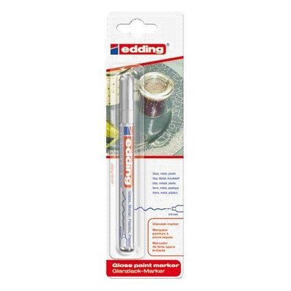 Edding - Oil-based Paintmarker 780 0.8mm silver blister of 1 piece | 10 pieces