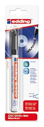 Edding - CD marker 8400 round 0.5-1.0mm black blister of 1 piece