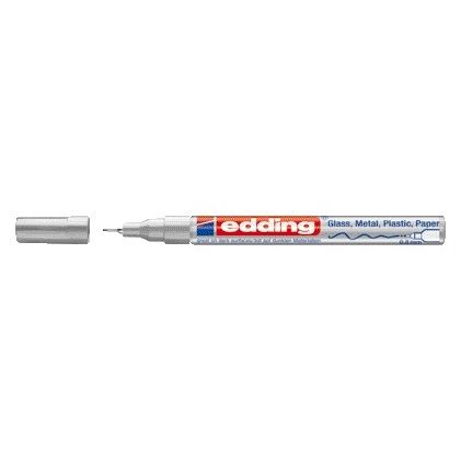 Edding - Marqueur à base d'huile 780 0.8mm argent | 10 pièces