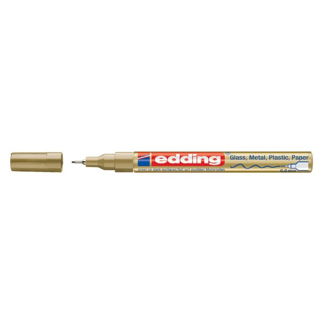 Edding - Felt -tip Edding 780 peinture autour de 0,8 mm d'or | 1 pièce