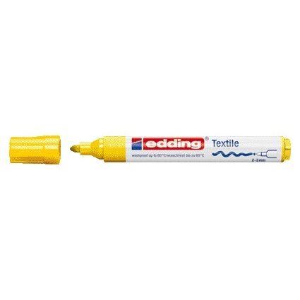 Edding -  Textielmarker  4500 rond 2-3mm geel