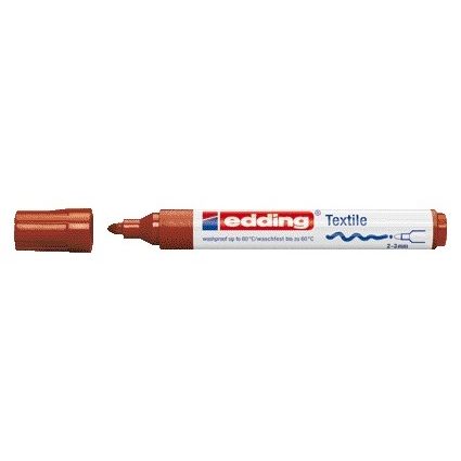Edding - Textilmarker 4500 rund 2-3mm braun