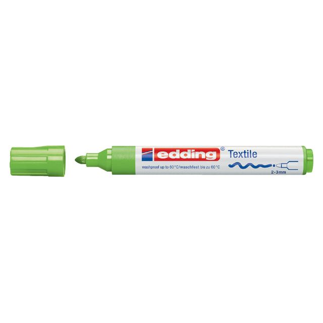 Edding - Felt -tip Edding 4500 textile autour de 2-3 mm lichtgn | Boîte extérieure une pièce de 10