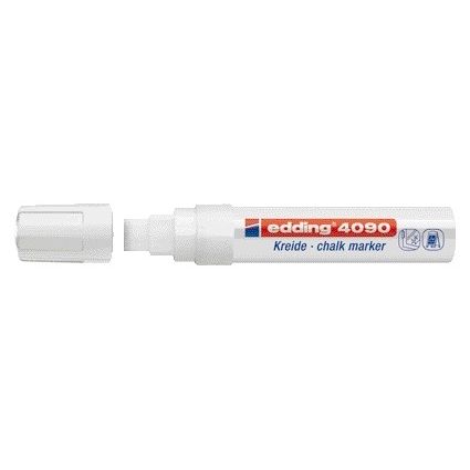 Edding - Chalk marker 4090 window diagonal 4-15mm white