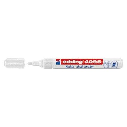 Edding -  Krijtstift  4095 rond 2-3mm wit | 10 stuks