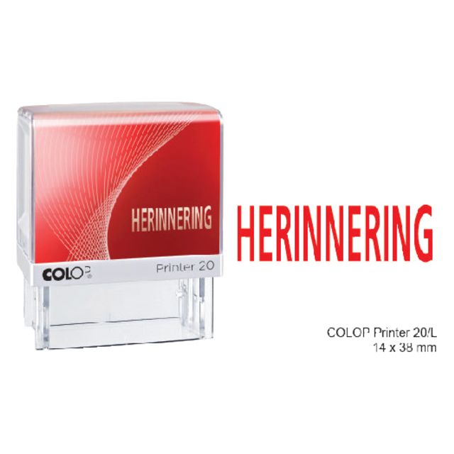 Colop - Text Stamp Colop 20 Rappel Red | 1 pièce