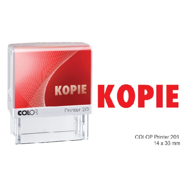 Colop - Textstempel Colop 20 Kopie rot | 1 Stück