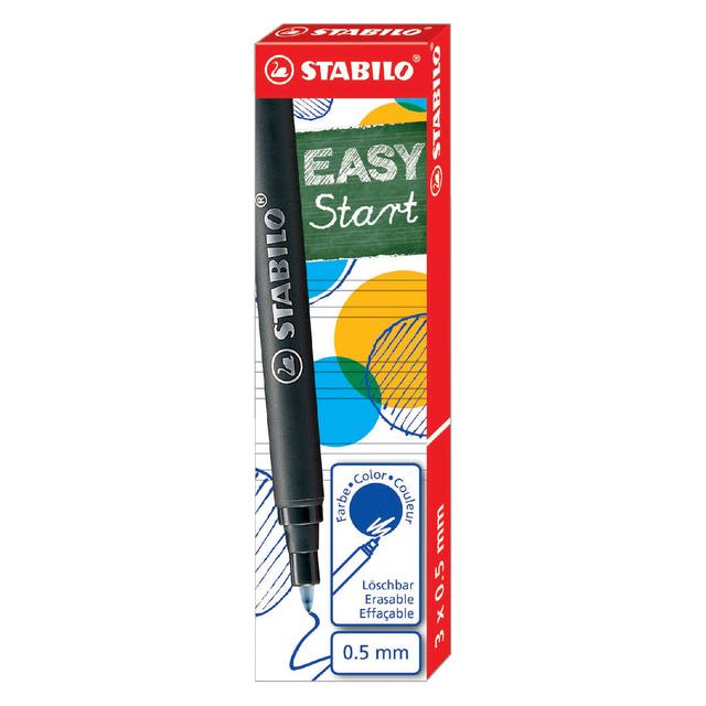 STABILO - ROLERPENVULLING Easyoriginal M Blue | Box A 3 pièces | 24 pièces