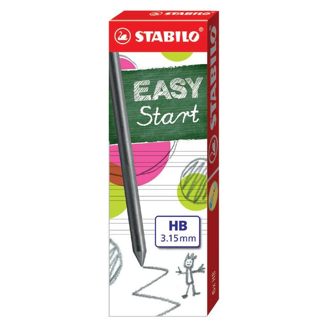 Stabilo - Bleistiftstift EasyEergo 7890/6 HB | Box A 6 Stück | 15 Stücke