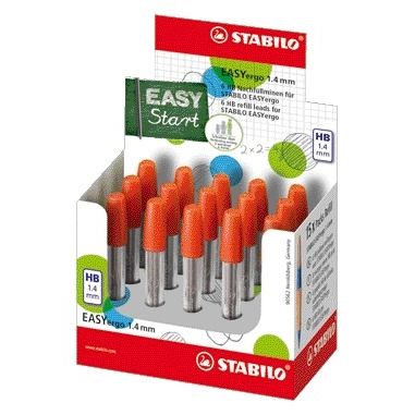 Stabilo -  EASYergo, vulpotloodvulling 1.4 mm, buisje met 6 stuks