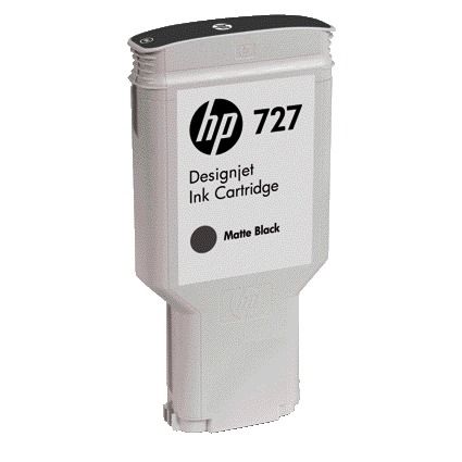 HP -  727 matzwarte DesignJet inktcartridge, 300 ml