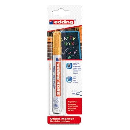 Edding -  Krijtstift  4095 rond 2-3mm oranje