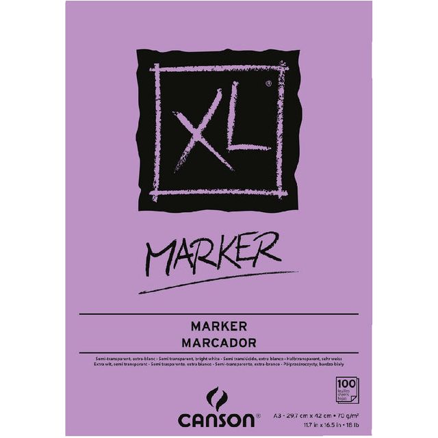 Canson - Tekenblok XL Marker A3 70gram 100vel