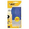 BIC - Ballpoint pen M10 medium blue blister of 10+4 free