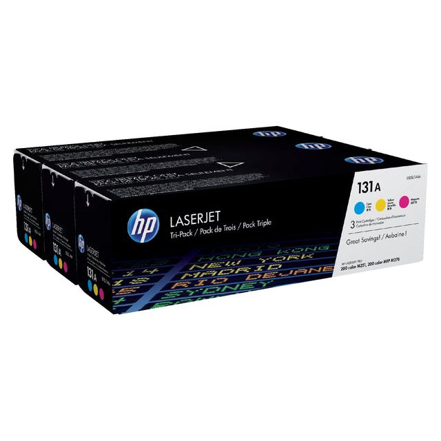 HP - Tonerkartridge HP U0SL1AM 131A 3 Farben | Setzen Sie ein 3 Stück