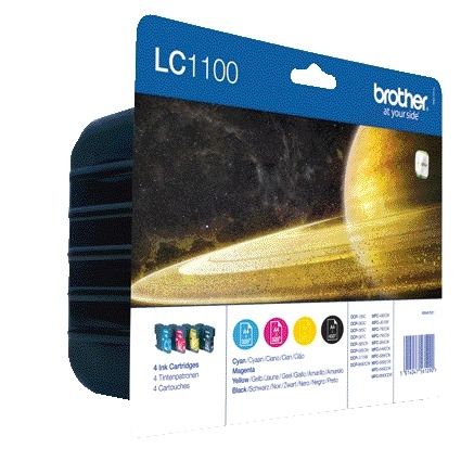 Brother - Cartuccia d'inchiostro LC-1100VALBP nero + 3 colori | 4 pezzi