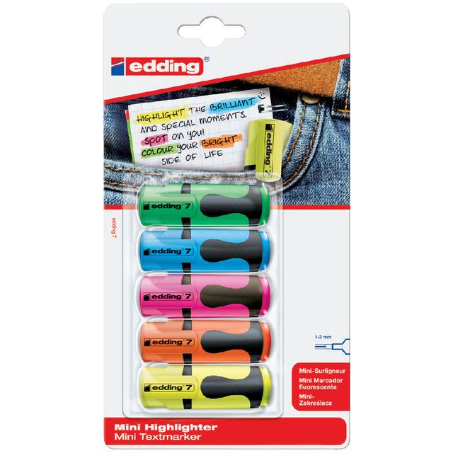 Edding - Markeerstift edding 7 mini 1-3mm assorti