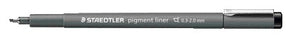 Staedtler -  Fineliner pigment 308 0.3-2.0mm zwart | 10 stuks