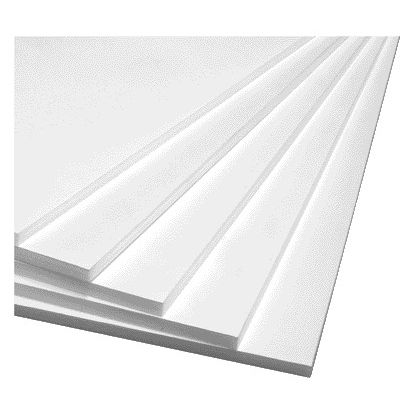 Quantore - Pannello in schiuma 50x70 cm 2 lati 5 mm bianco
