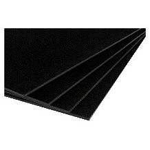 Ufficio - Pannello in schiuma 50x70 cm 2 lati 5 mm nero | 10 pezzi