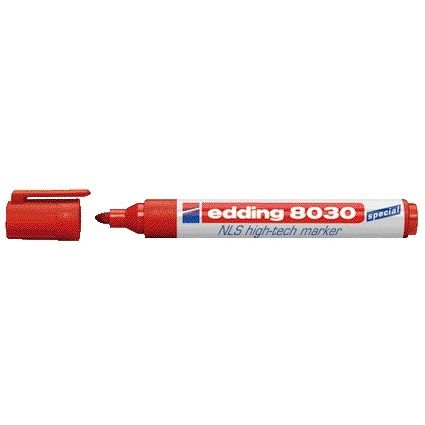 Edding - Felt-tip pen 8030 NLS high-tech 1.5-3mm red | 10 pieces