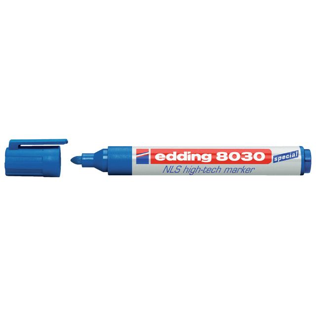 Edding-Felt-Tip Edding 8030 NLS High-Tech 1,5-3mm Blue | Außenschachtel ein 10 Stück