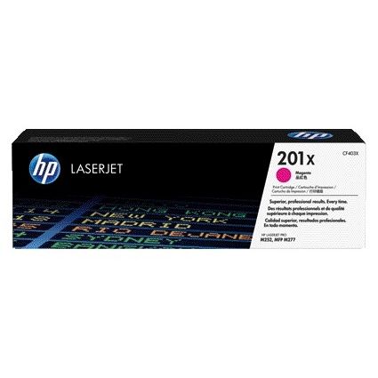 HP - Cartucho de tóner cf403x 201x rojo