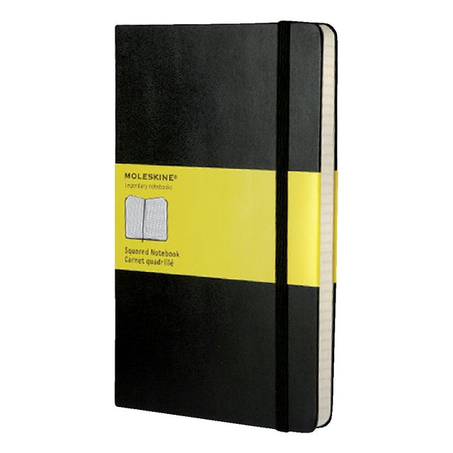 Moleskine - Notebook Moleskine Large 130x210 Fenster 5x5 HC Zw | 1 Stück