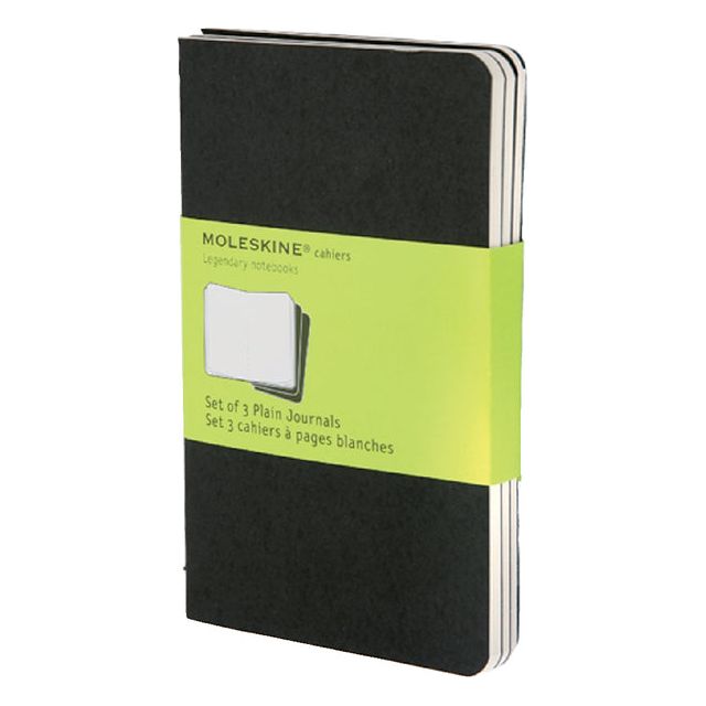 Moleskine - Schrift 90x140mm 120blz blanco pocket  zwart