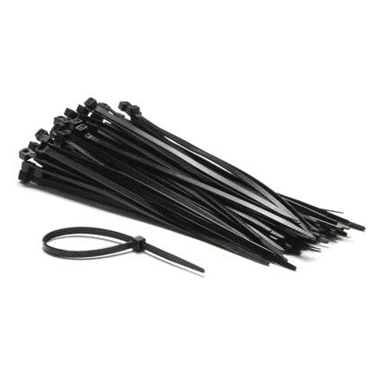IEZZY - Cable ties nylon 4.8x200mm D 49.5mm black 100 pieces