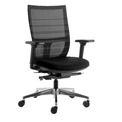 Euroseats -  Bureaustoel seats Curve Deluxe zwart