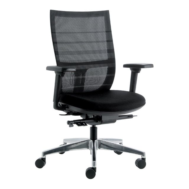 Euroseats - Bureaustoel seats Curve Deluxe zwart