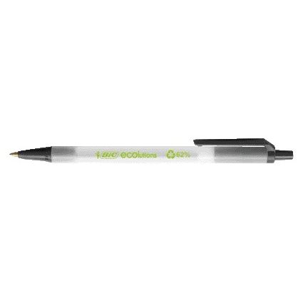 Bic - Penna a sfera Ecolutions media nera | 50 pezzi