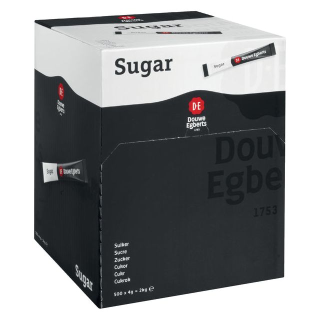 Douwe Egberts - Suikersticks Douwe Egberts 500x4gr | Distributeur d'une pièce de 500